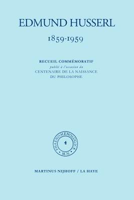 1859-1959. Recueil commémoratif publié á l'occasion du centenaire de la naissance du philosophe - Edmund Husserl - cover