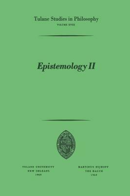 Epistemology II - Ramona Cormier,James K. Feibleman,Sidney A. Gross - cover