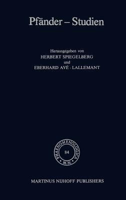 Pfänder-Studien - cover