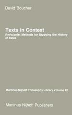 Texts in Context: Revisionist Methods for Studying the History of Ideas