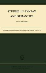 Studies in Syntax and Semantics