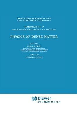 Physics of Dense Matter - cover
