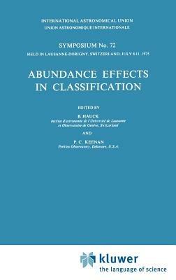 Abundance Effects in Classification: Dedicated to W.W. Morgan - cover