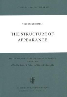 The Structure of Appearance - Nelson Goodman - cover