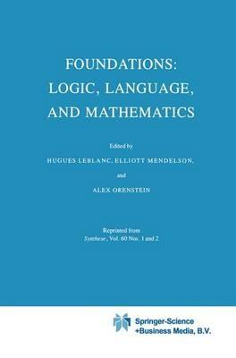 Foundations: Logic, Language, and Mathematics - cover