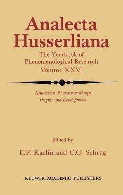 American Phenomenology: Origins and Developments - cover