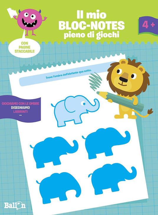 Disegnamo. Il mio bloc-notes pieno di giochi. Ediz. illustrata - copertina