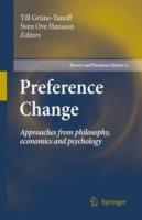 Preference Change: Approaches from philosophy, economics and psychology - cover