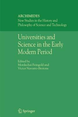 Universities and Science in the Early Modern Period - cover