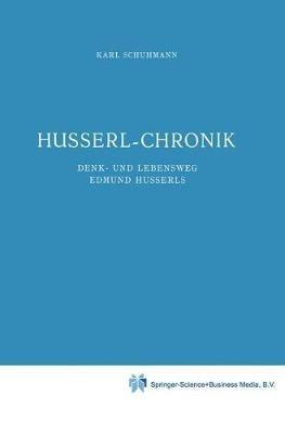 Husserl-Chronik: Denk- und Lebensweg Edmund Husserls - Karl Schuhmann - cover