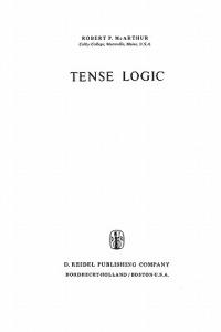Tense Logic - R.L. McArthur - cover