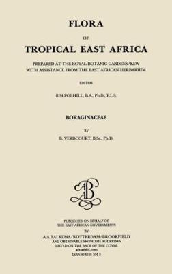 Flora of Tropical East Africa - Boraginaceae (1991) - Bernard Verdcourt - cover