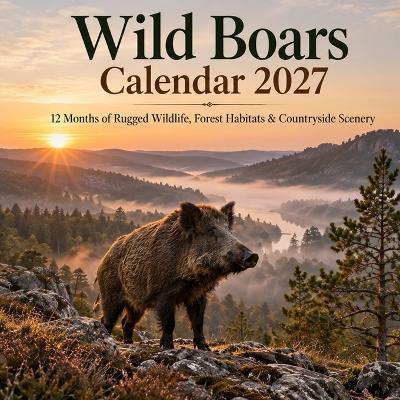 Wild Boars calendar 2027 - Phylis C Hewitt - cover