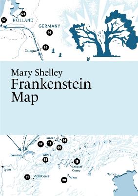 Mary Shelley, Frankenstein Map - Martin Thelander - cover