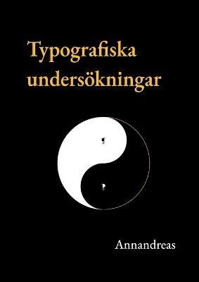 Typografiska undersökningar - - Annandreas - cover