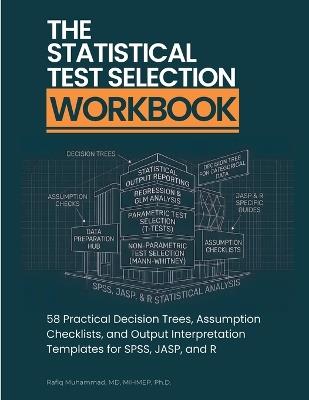 The Statistical Test Selection Workbook: 58 Practical Decision Trees, Assumption Checklists, and Output Interpretation Templates for SPSS, JASP, and R - Rafiq Muhammad - cover