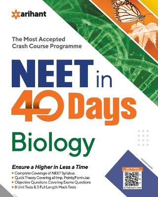 40 Days Crash Course for NEET Biology - Arihant Experts - cover