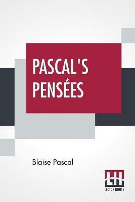 Pascal's Pensees: Introduction By T. S. Eliot - Blaise Pascal - cover