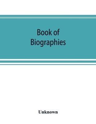 Book of biographies; this volume contains biographical sketches of leading citizens of Bucks County, Penna. - cover