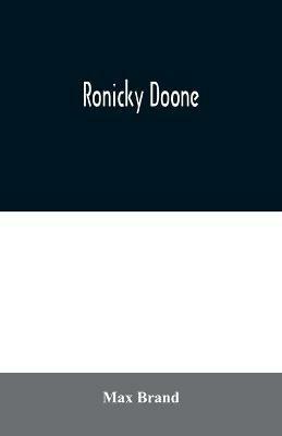 Ronicky Doone - Max Brand - cover