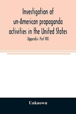 A Investigation of un-American propaganda activities in the United States. Hearings before a Special Committee on Un-American Activities, House of Representatives, Seventy-fifth Congress, third session-Seventy-eighth Congress, second session, on H. Res. 282, - cover