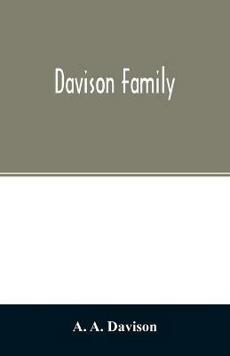Davison family - A A Davison - cover