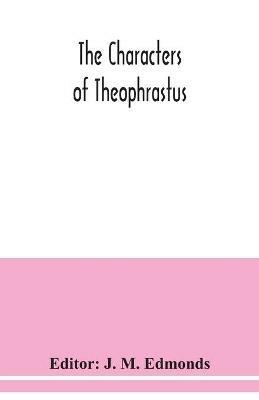The Characters of Theophrastus - cover