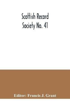 Scottish Record Society No. 41; Index to the Register of Marriages and Baptisms in the Parish of Kilbarchan, 1649-1772 - cover