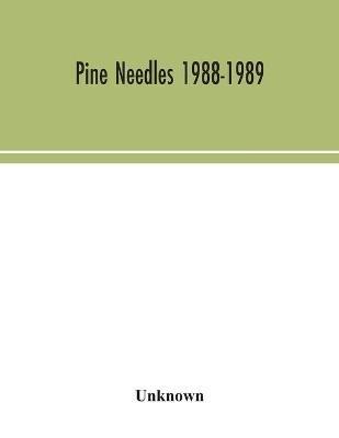 Pine needles 1988-1989 - cover