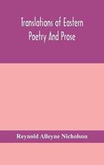 Translations of Eastern poetry and prose
