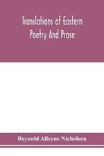 Translations of Eastern poetry and prose