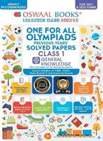One for All Olympiad Previous Years' Solved Papers: General Knowledge Book Class-1