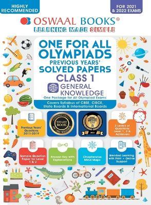 One for All Olympiad Previous Years' Solved Papers: General Knowledge Book Class-1 - Oswaal Editorial Board - cover