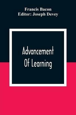 Advancement Of Learning - Francis Bacon - cover