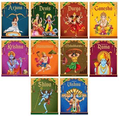 Tales from Indian Mythology (Collection of 10 Books) Story Books for Kids - Wonder House Books - cover