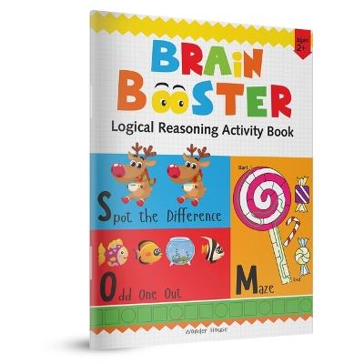 Preschool Activity Book Brain Booster - Logical Reasoning Activity Book for Kids - Wonder House Books - cover