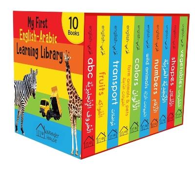 My First English-Arabic Learning Library Bilingual Boxset of 10 Pictures for Kids - Covers Basic Concepts and Everyday Topics - Wonder House Books - cover