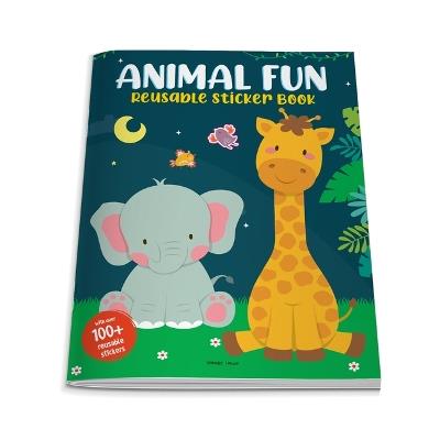 Animal Fun Reusable Sticker Book?for Children - Wonder House Books - cover