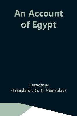 An Account Of Egypt - Herodotus - cover