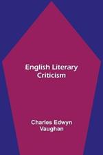 English literary criticism