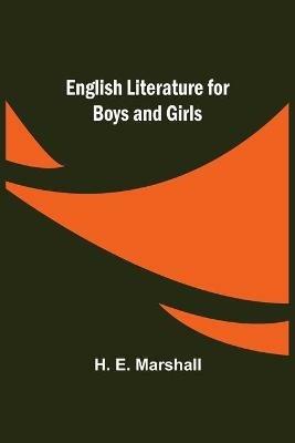 English Literature for Boys and Girls - H E Marshall - cover