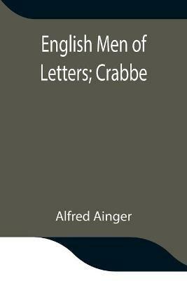 English Men of Letters; Crabbe - Alfred Ainger - cover