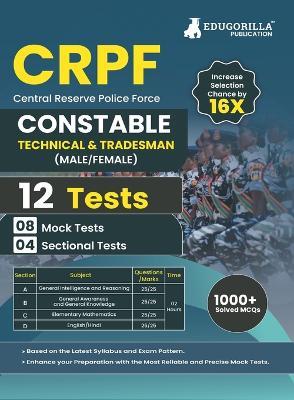CRPF Constable Technical and Tradesman Exam 2023 (English Edition) - 8 Full Length Mock Tests and 4 Sectional Tests with Free Access to Online Tests - Edugorilla Prep Experts - cover