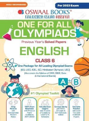 Oswaal One For All Olympiad Previous Years' Solved Papers, Class-6 English Book (For 2023 Exam) - Oswaal Editorial Board - cover