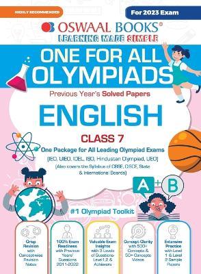 Oswaal One For All Olympiad Previous Years' Solved Papers, Class-7 English Book (For 2023 Exam) - Oswaal Editorial Board - cover