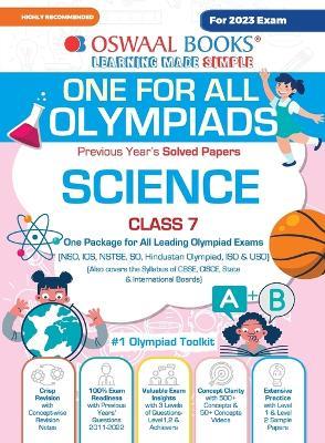Oswaal One For All Olympiad Previous Years' Solved Papers, Class-7 Science Book (For 2023 Exam) - Oswaal Editorial Board - cover
