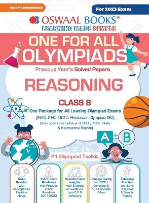 Oswaal One For All Olympiad Previous Years' Solved Papers, Class-8 Reasoning Book (For 2023 Exam) - Oswaal Editorial Board - cover