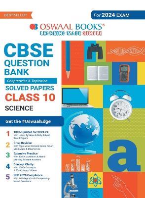 Oswaal Cbse Class 10 Science Question Bank 2023-24 Book - Oswaal Editorial Board - cover
