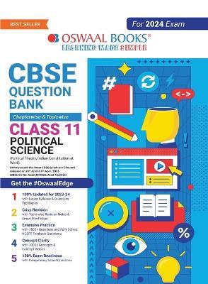 Oswaal CBSE Class 11 Political Science Question Bank (2024 Exam) - Oswaal Editorial Board - cover