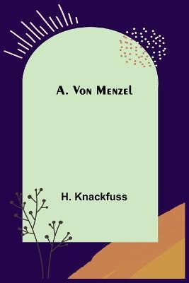 A. von Menzel - H Knackfuss - cover